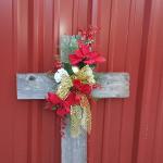 Silk start at $75 cross can be reused! Can be used as a house marker or decoration or cemetery tribute. Can be put on a stand for a funeral service starting at $100.
